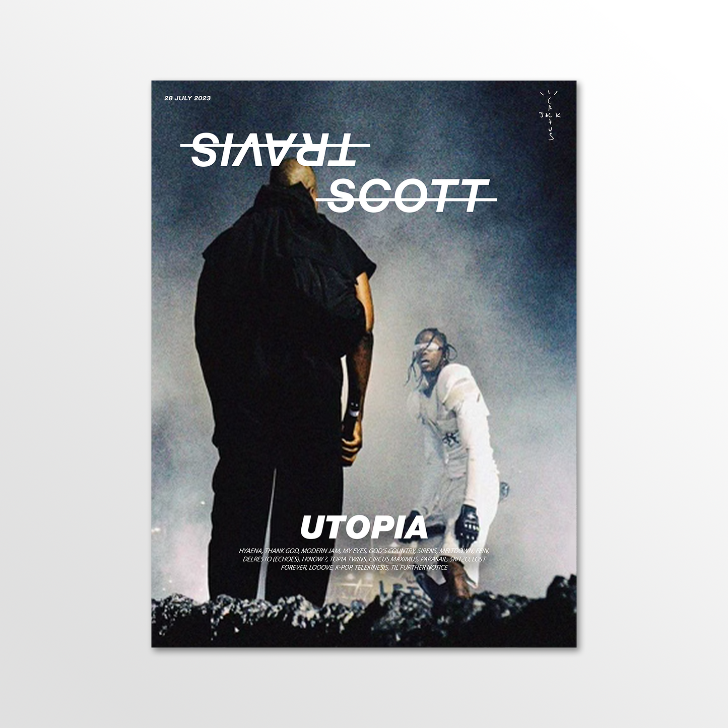 Travis Scott, Kanye West – Utopia – Palm Posters